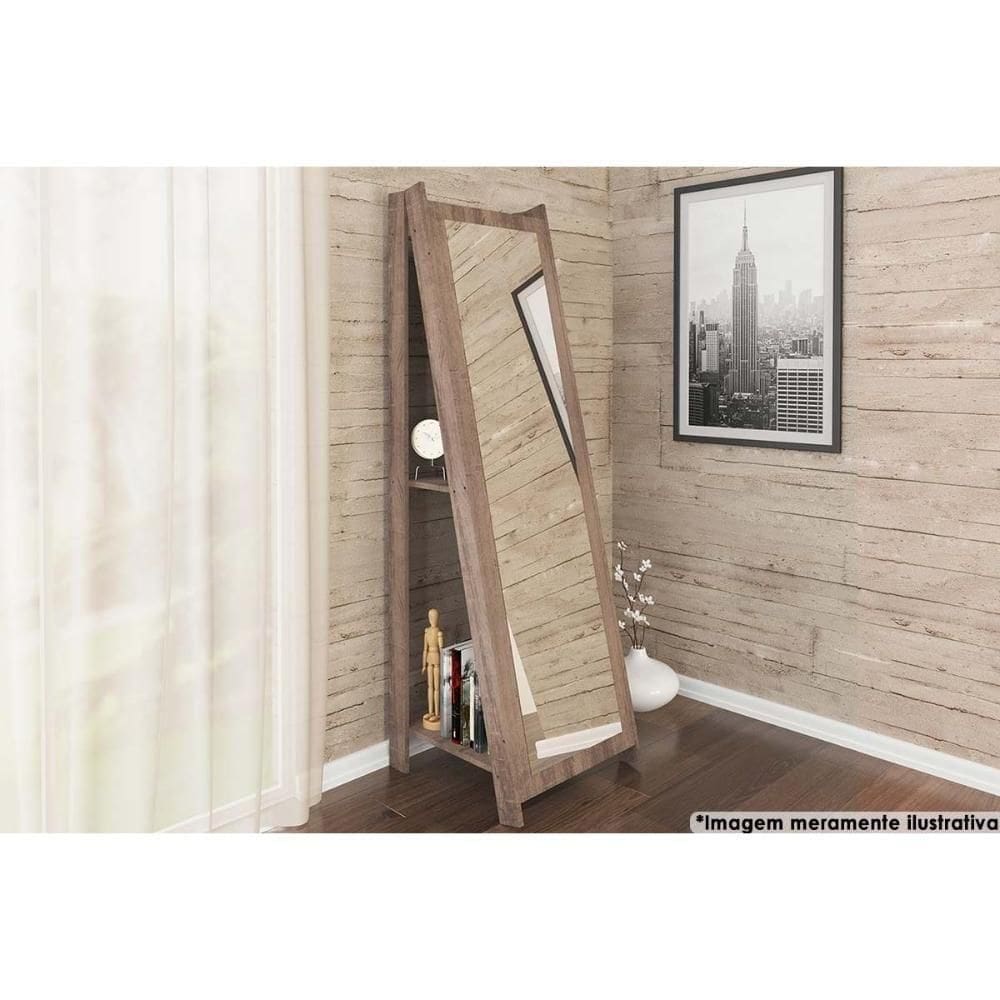 Multiuso Quarto Espelho Rt 3083 Rustico - Movelbento