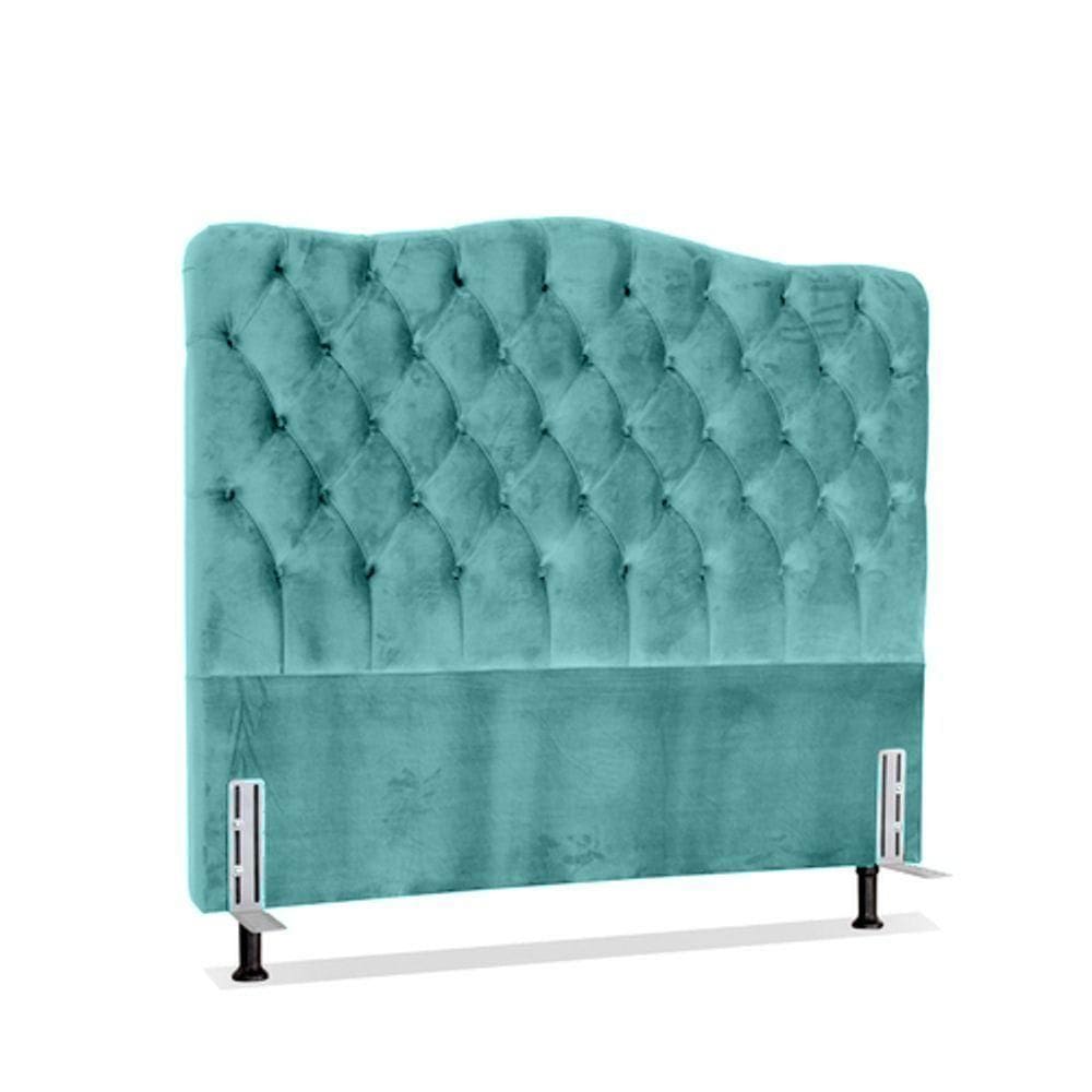 Cabeceira King 193 - Bello Box - Dunas Veludo Tiffany