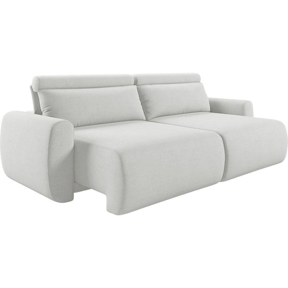 Sofá Retrátil E Reclinável Peony 2,40m Linho Cor Cru 2370