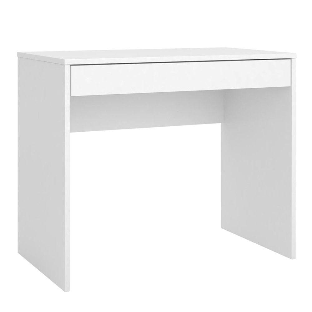 Mesa Escrivaninha Facility Em MDP Com 1 Gaveta Demóbile Branco