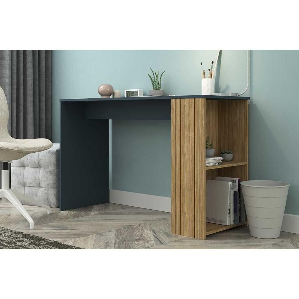 Mesa Escrivaninha Juvenil Mb 1060 -petroleo - Movelbento