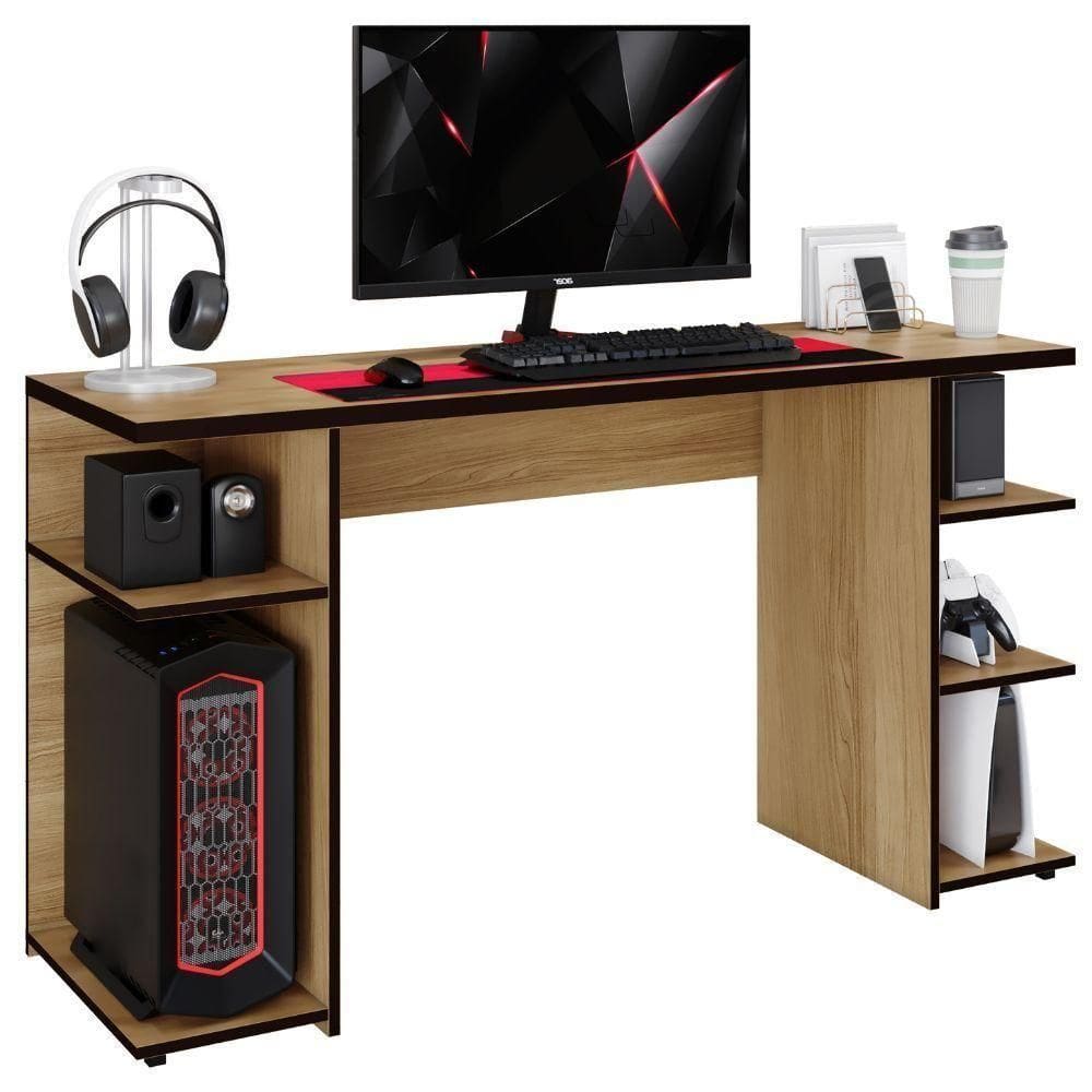Escrivaninha Gamer Cinamomo Preto Arte Móveis