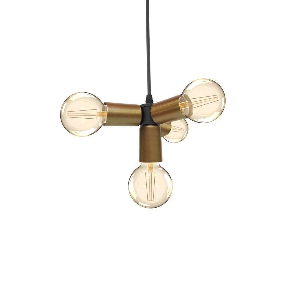 Lustre Pendente Taschibra Nick E27 Bivolt Dourado 02110265-32