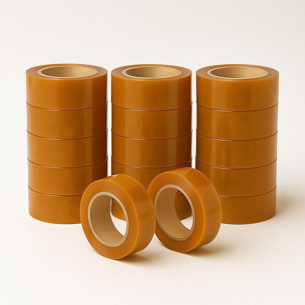 Kit 17 Fitas Adesiva Larga Durex Laranja 250m Embalagem Fechamento Caixa Uso Geral Resistente