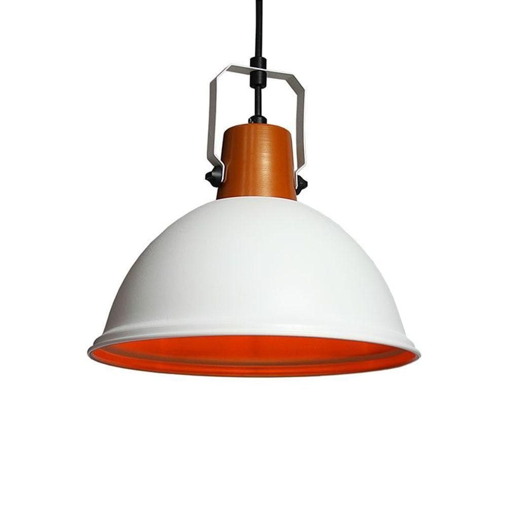 Lustre Pendente Taschibra Factory G E27 Bivolt Branco