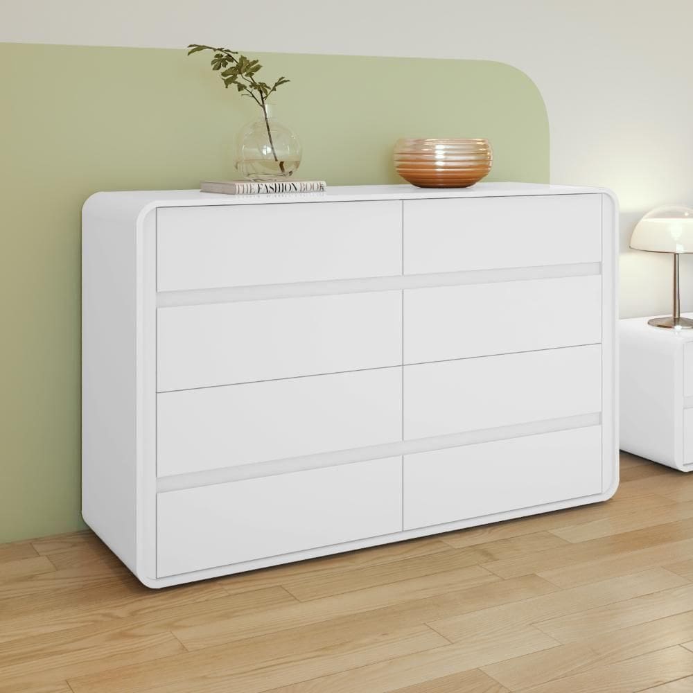 Cômoda 8 Gavetas Easy Like Branco