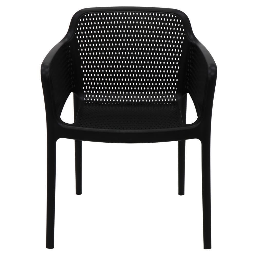 Cadeira Tramontina Gabriela Eco Em Polipropileno Oceano Clean Preto