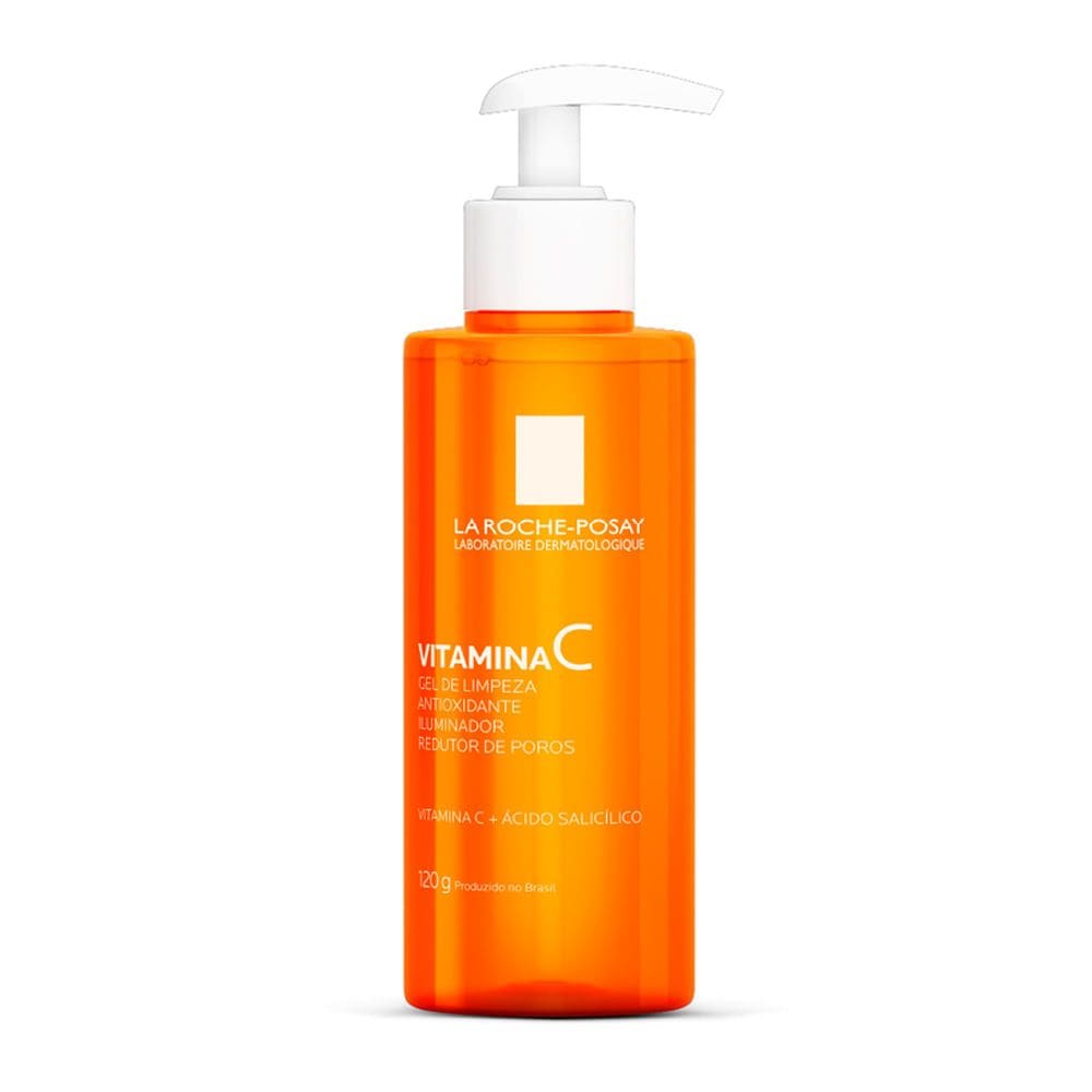 Gel de Limpeza La Roche Posay Vitamina C Antioxidante Iluminador e Redutor de Poros 120g