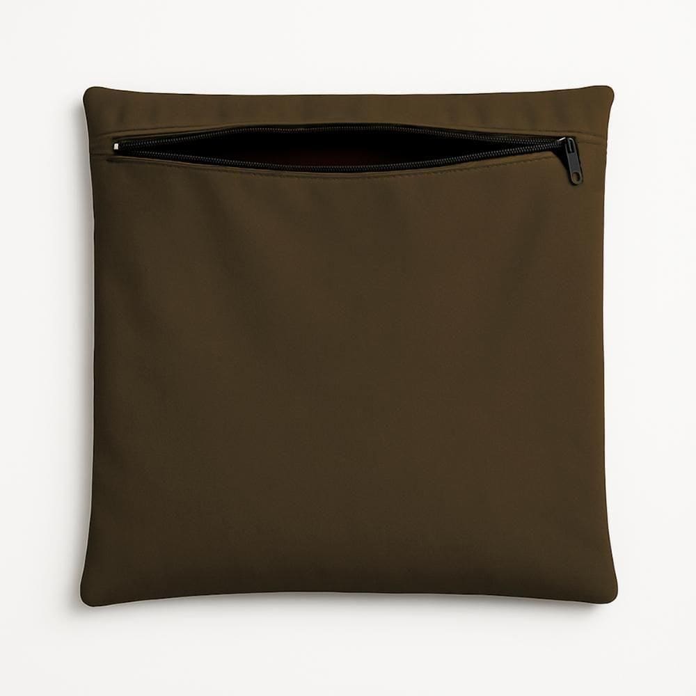 Almofada Capa 42cm Suede Macia Decorativa Sala E Escritório marrom Marrom Marrom