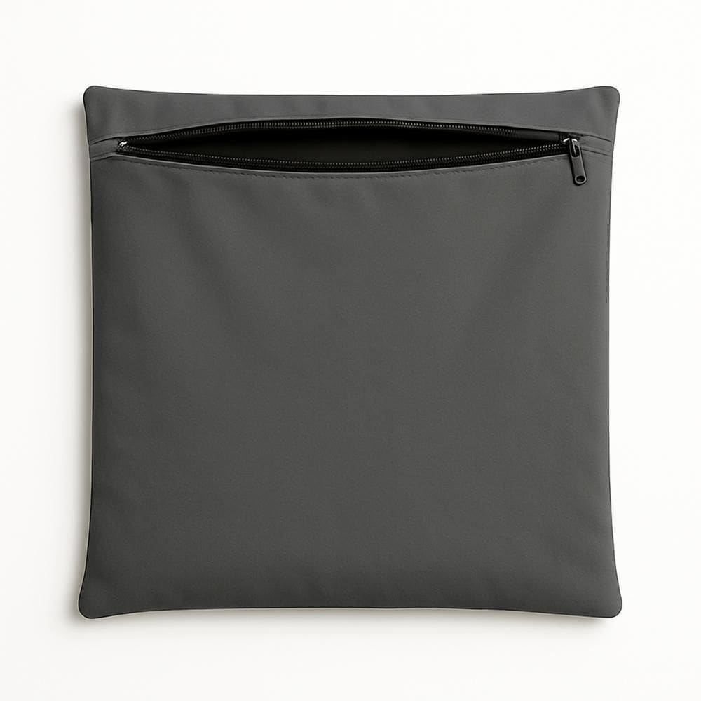 Almofada Capa 42cm Suede Macia Decorativa Sala E Escritório cinza Cinza Cinza