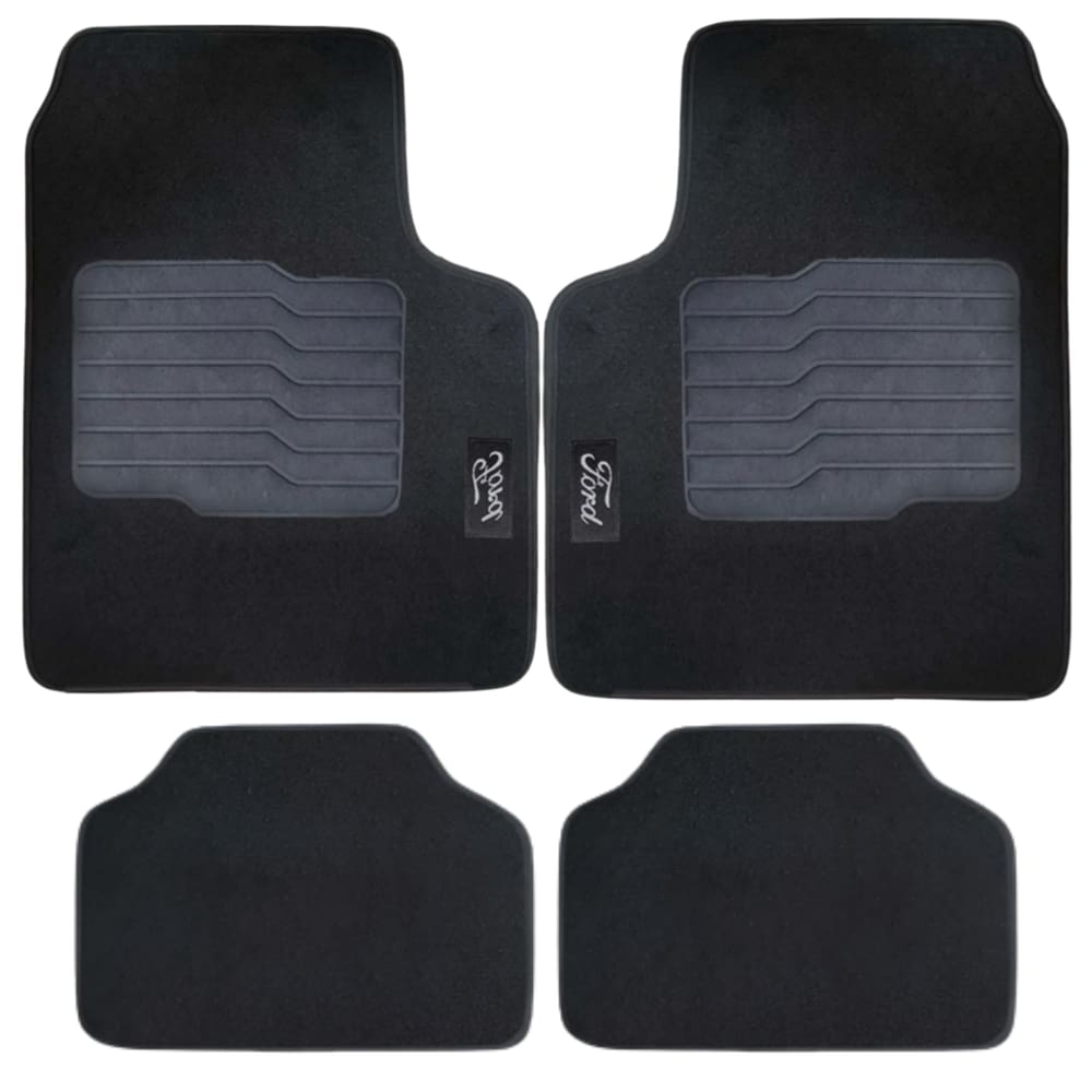 Jogo Tapete Universal Carpete Automotivo 4 Peças Fiesta, Focus. Ranger