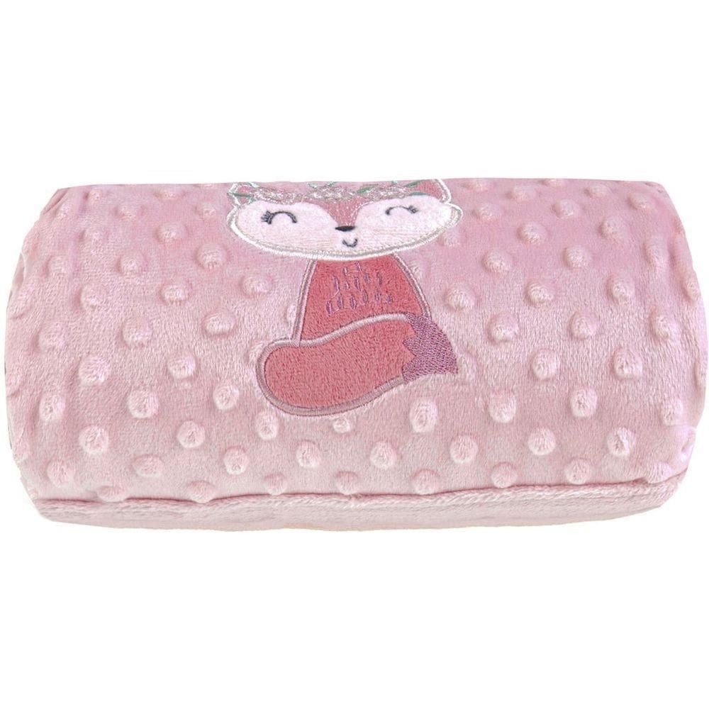 Manta Bebê Bene Casa Dots New 100x70cm Com Bordado Peach Raposinha