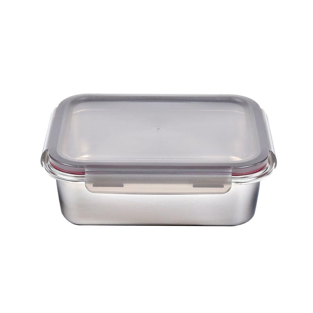 Pote Retangular Em Aço Inox 2,25 Litros Kenya