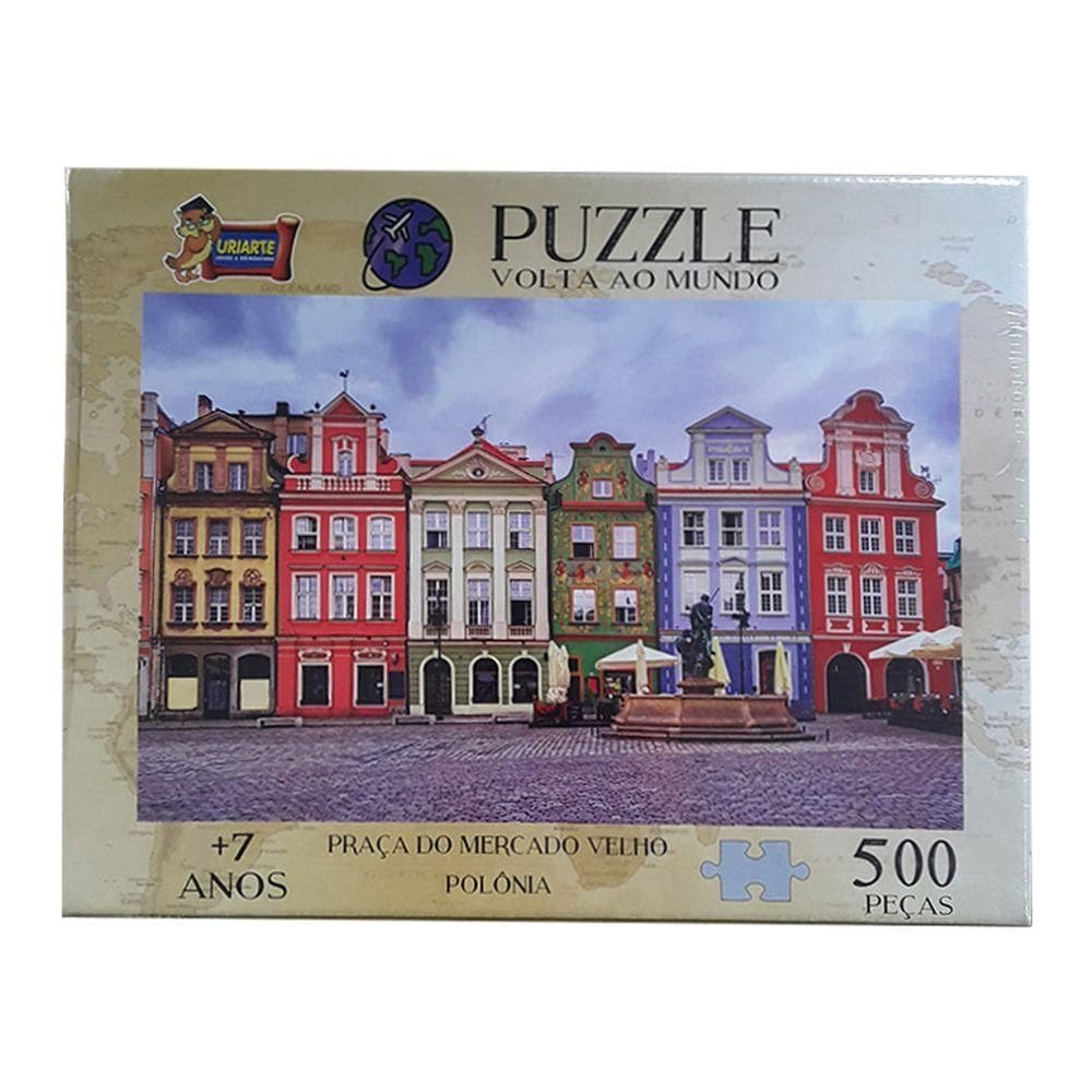 Quebra-cabeça Volta Ao Mundo Polônia 500 Peças