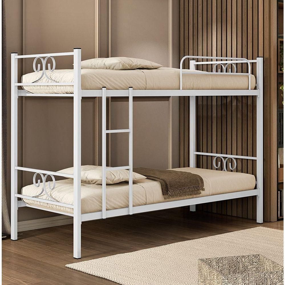 Beliche Tubolar Em Aço Domus Reforçada Para Pousadas, Alojamentos Branco