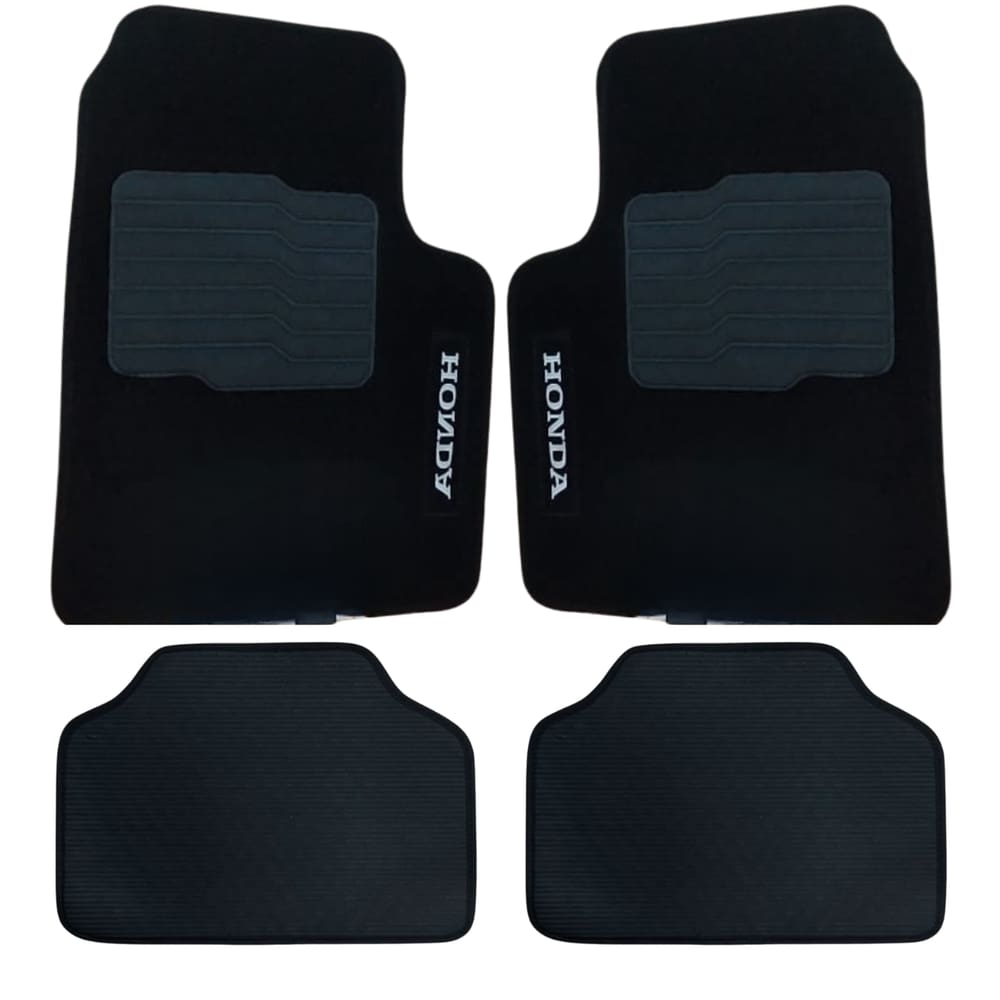 Jogo Tapete Universal Carpete Automotivo 4 Peças Civic, City, Fit