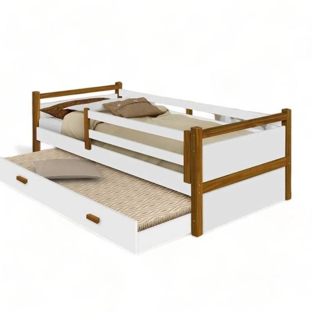 Cama Bianca Branca E Mel Com Auxiliar