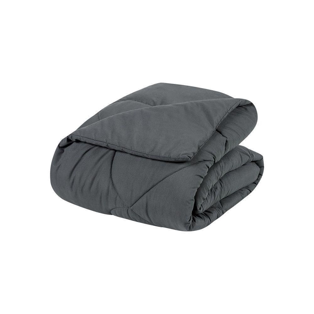 Edredom 1 Peça Queen Percal 200 Fios Unique 100% Poliéster - Grafite