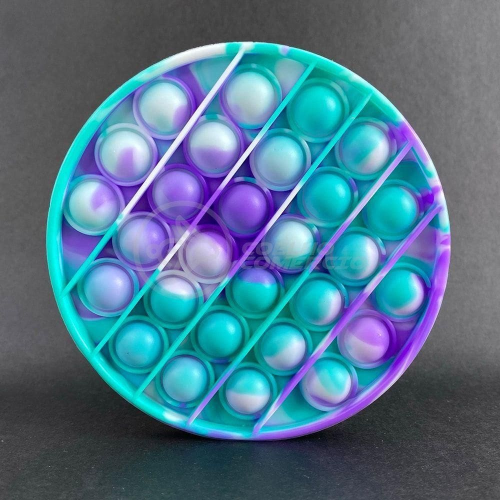 Pop It Tie Dye Circular Sensorial Roxo E Verde