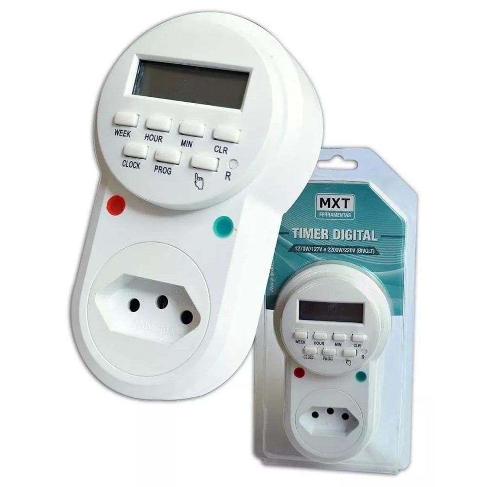 Temporizador Timer Digital Tomada Programável Bivolt