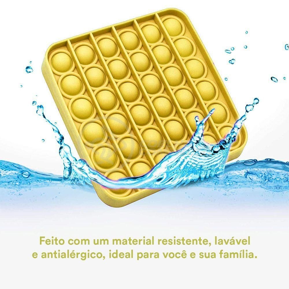 Pop It Estourar Bolha Sensor Amarelo
