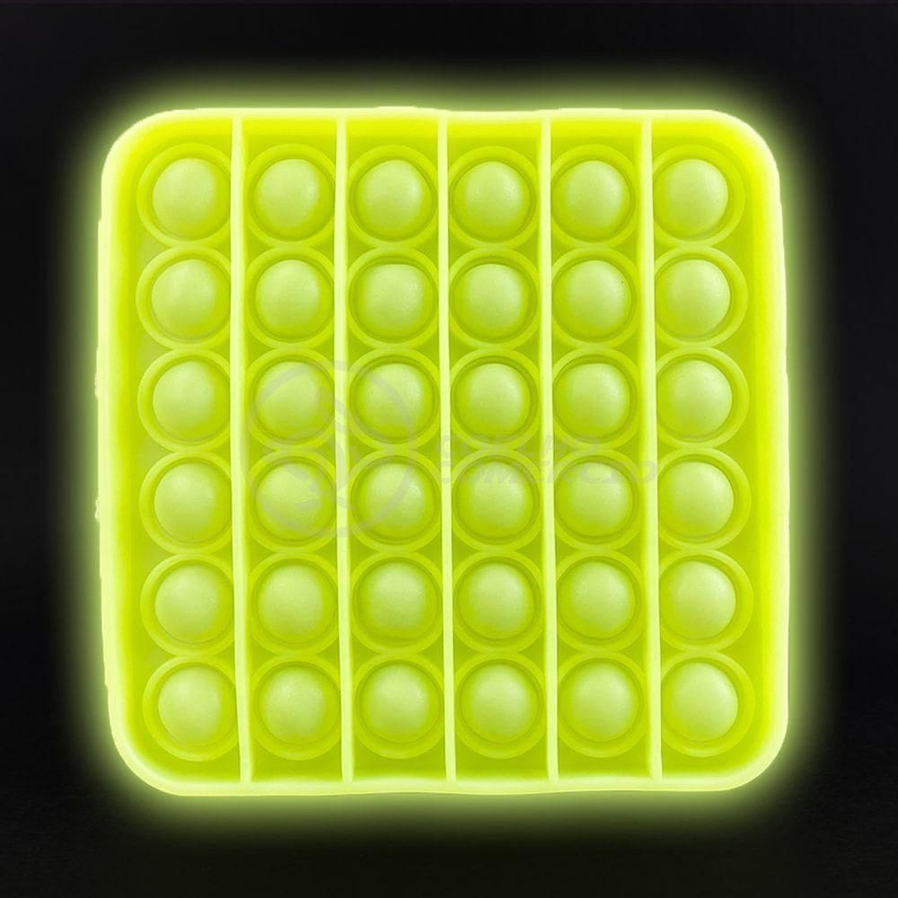 Pop It Brilha No Escuro Sensorial Amarelo