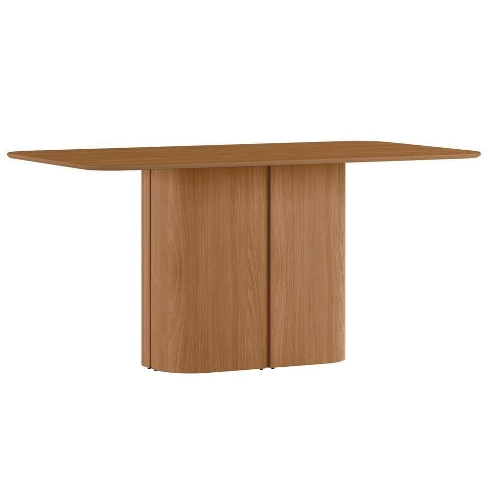 Mesa De Jantar Para 6 Lugares 160cm Tampo Em Mdf Serena Ypê - New Ceval