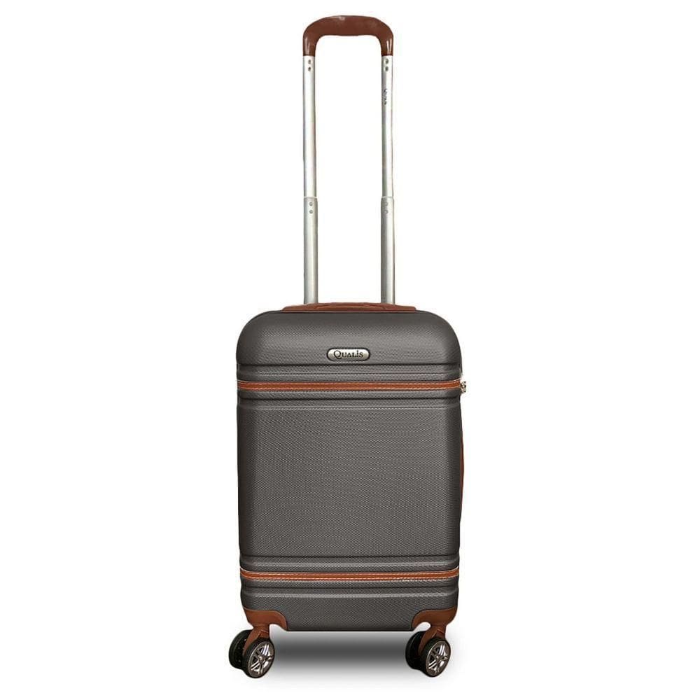 Mala De Viagem De Bordo P- 10kg Em Abs Com Rodinhas 360º Removíveis E Leve - Padrão Anac - Qualis Grafite Mb001