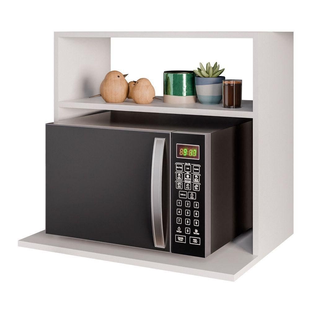 Suporte Aéreo Multiuso Para Forno Micro-ondas Luara 60cm Branco - Abmaza