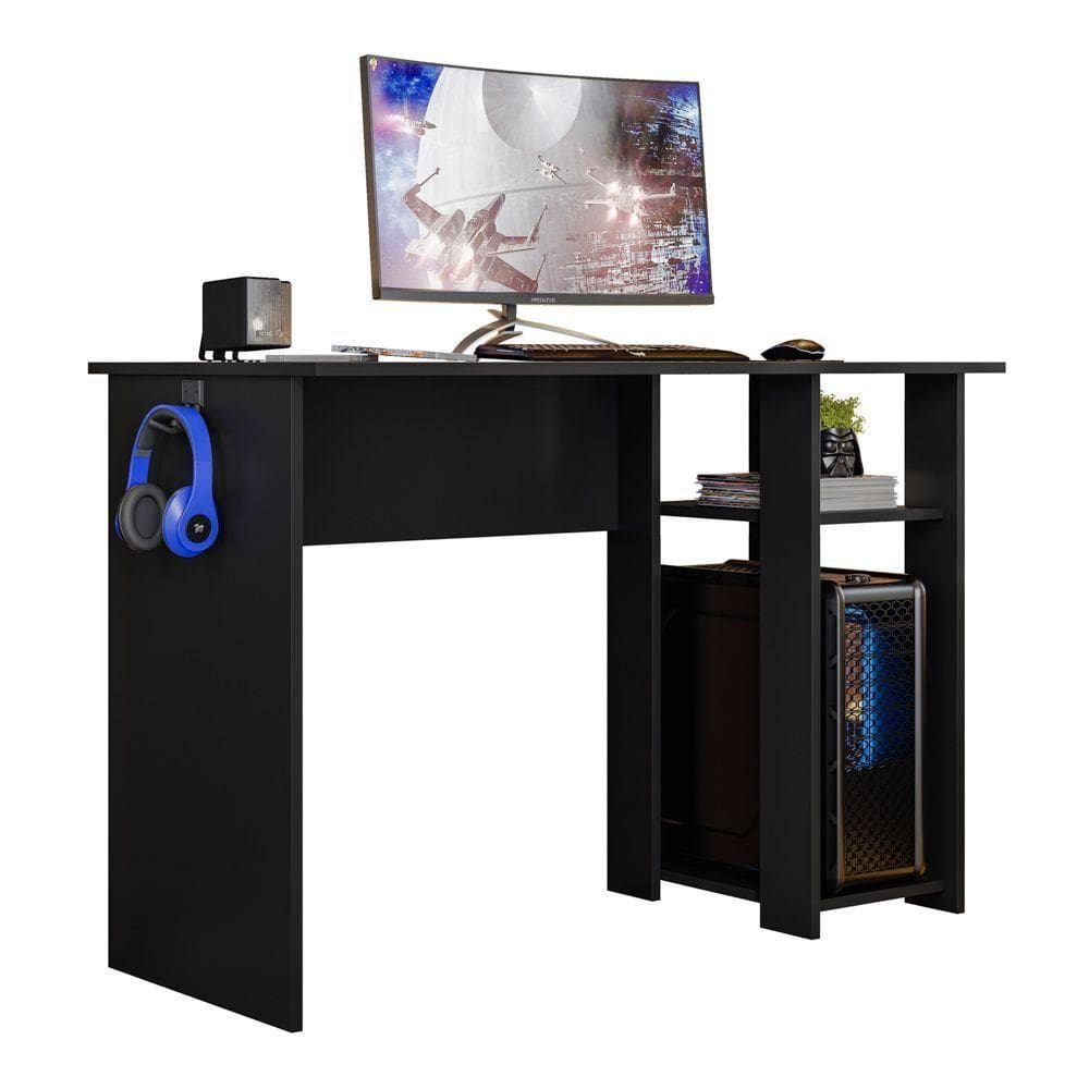 Mesa Para Computador Dmx-500 108cm Pc Gamer Setup Preto - Abmaza