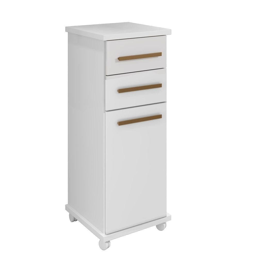 Balcão Tókio 2 Gavetas Arte Móveis Branco