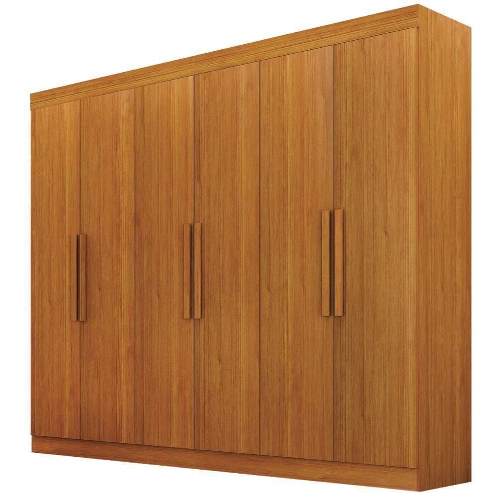 Guarda Roupa Delta Cinamomo 6 Portas 2 Gavetas Leifer Móveis