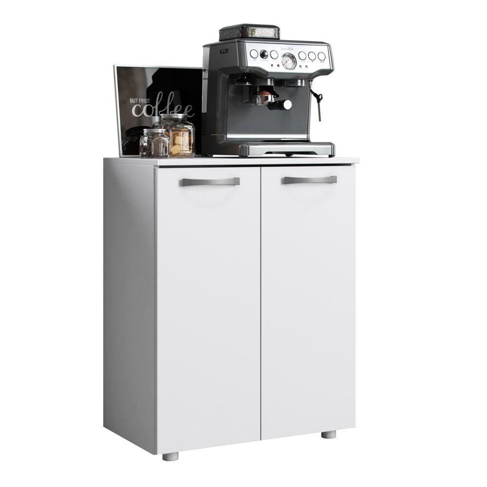 Balcão Multiuso Cantinho Do Café Denver 02 Portas Branco - Abmaza