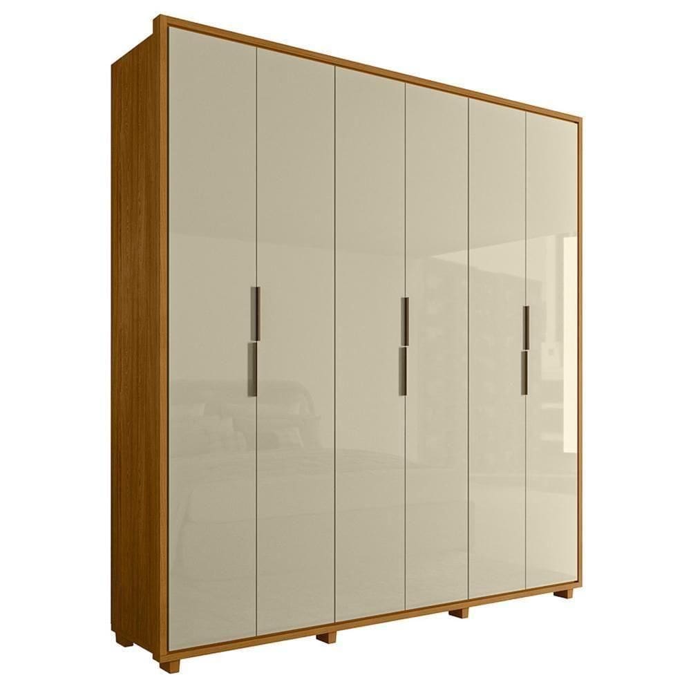 Guarda Roupa Casal Matisse 6 Portas Cumaru/opala - Madetec Cumaru/opala