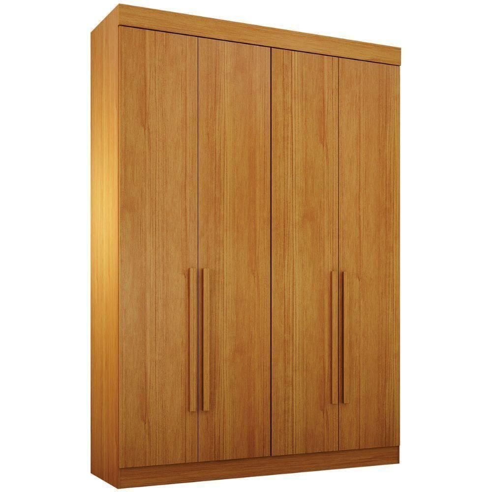 Guarda Roupa Modulado Individual Orion Cinamomo 4 Portas 3 Gavetas Leifer Móveis