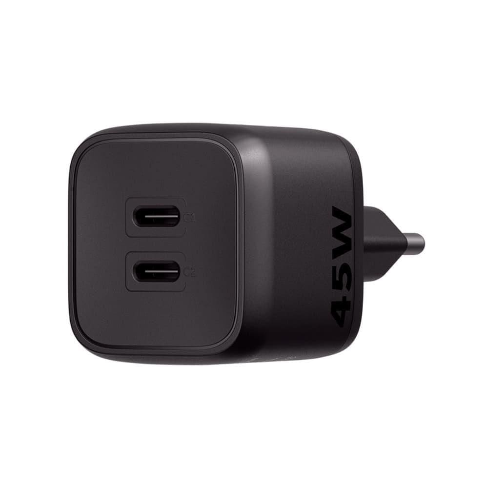 Carregador Ultrarrapido 45w C- 2 Portas Usb-c Gan Ec20 4820191