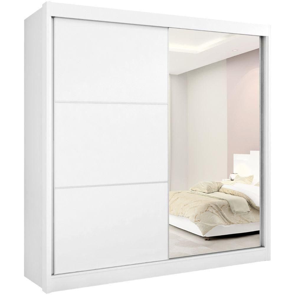 Guarda Roupa Titanium Branco 2 Portas 6 Gavetas D?doro