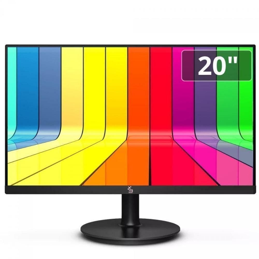 Monitor 3green 20p 75hz Hdmi Vga Vesa - M200whd Preto Bivolt