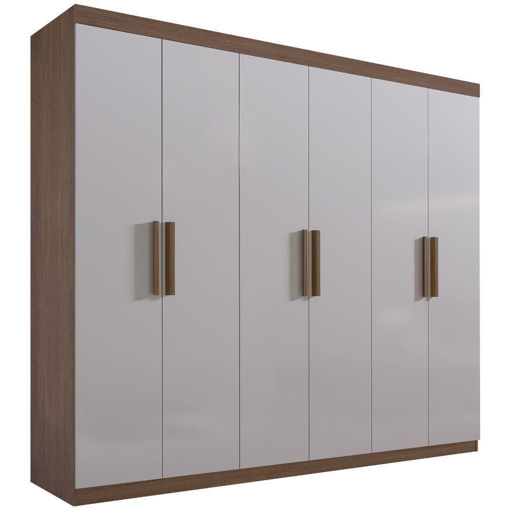 Guarda Roupa Colibri Castanho 6 Portas 6 Gavetas D?doro