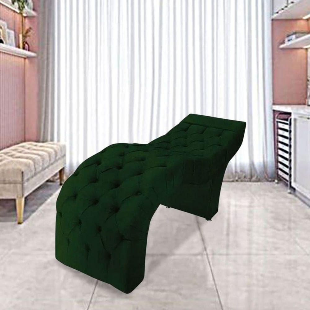 Maca Estofada Estética Cílios Salão Spa Suede Mirela Verde