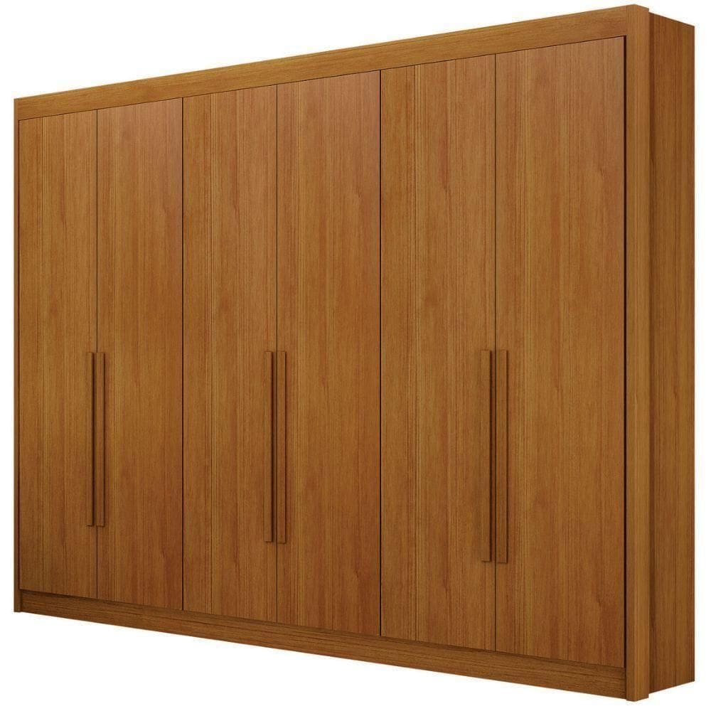 Guarda Roupa Diamante Cinamomo 6 Portas 6 Gavetas Leifer Móveis