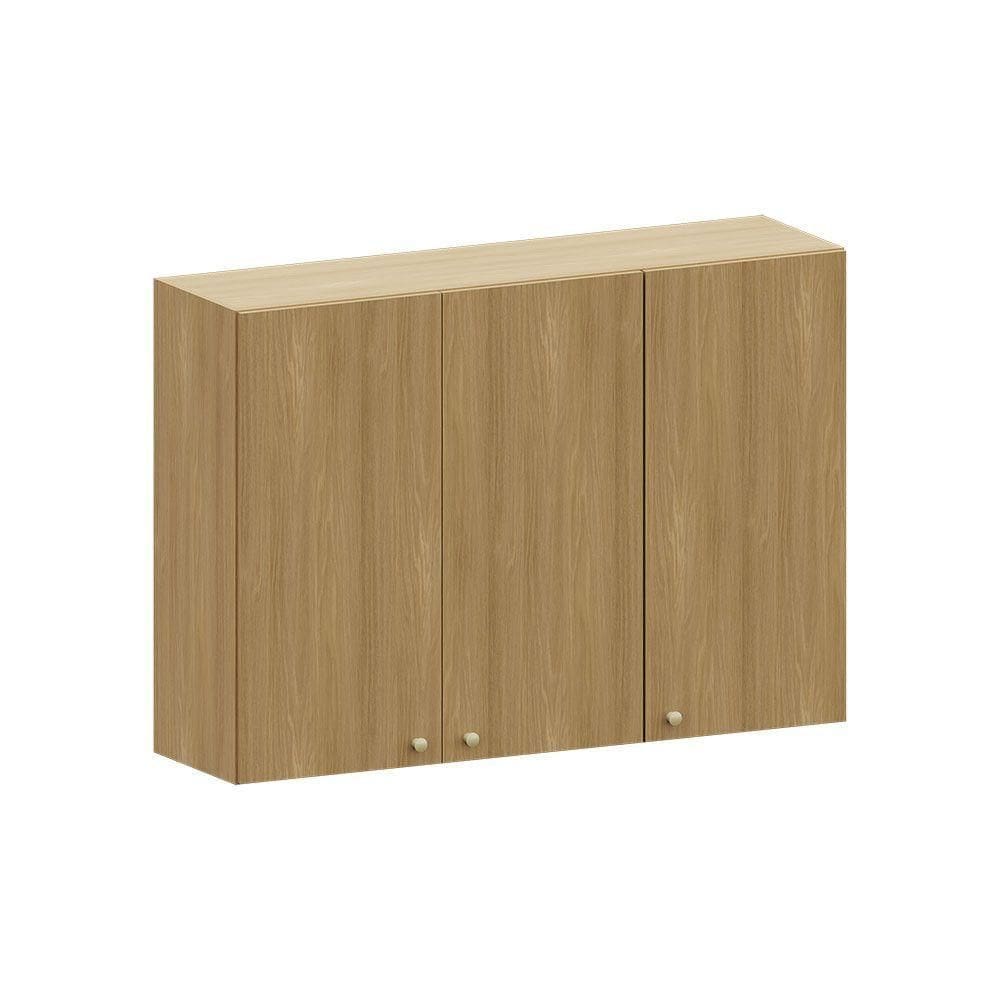 Armário Aéreo 120cm 3 Pts Elegance Luciane Móveis Freijó