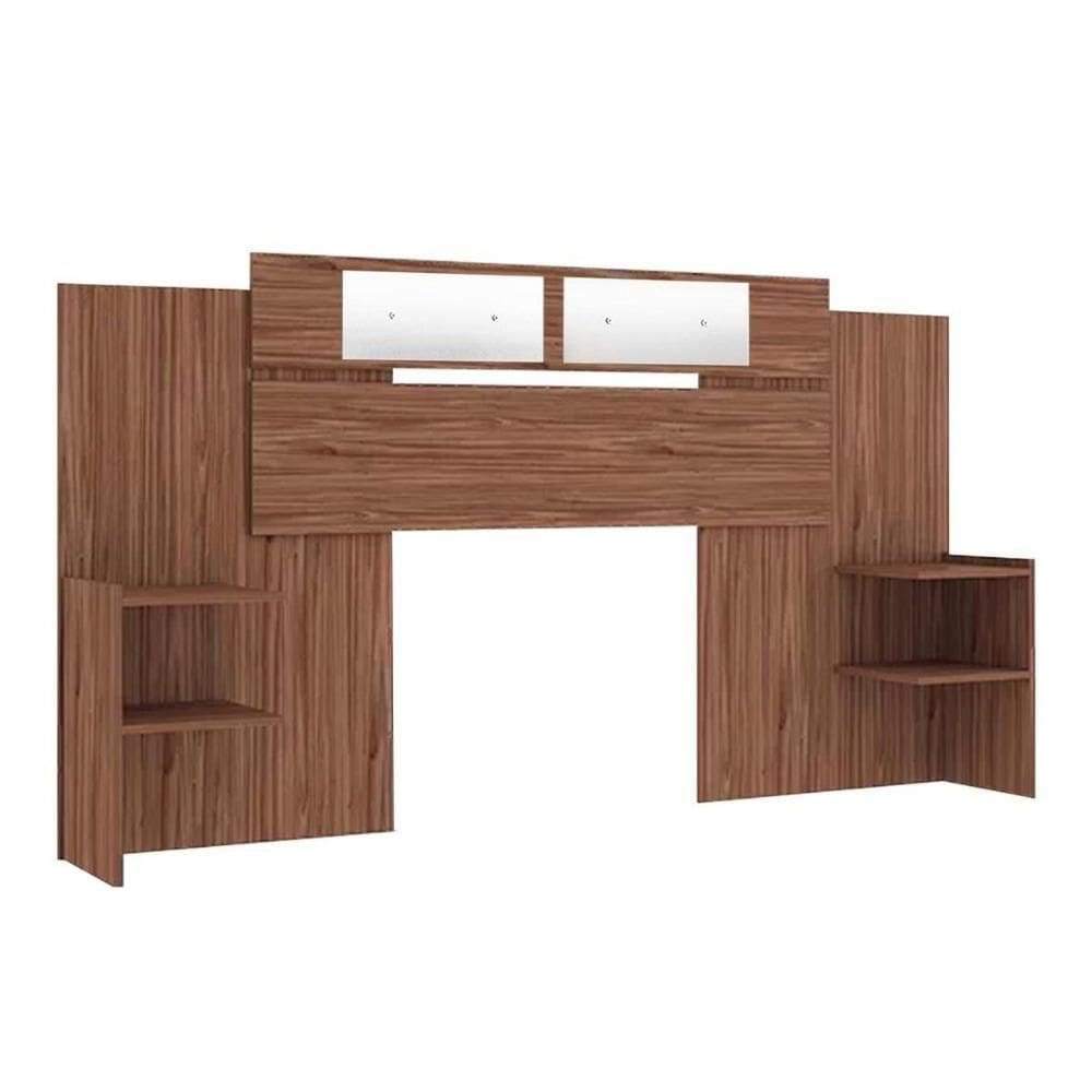 Painel Cama Box Madeirado Solteiro-casal-queen Mila C- Espelho Cinamomo - Panan