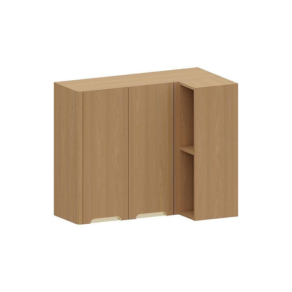 Armário Aéreo De Canto Reto 2 Portas Lúmina Luciane Móveis