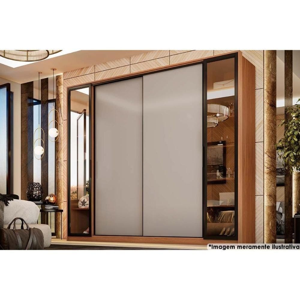 Guarda Roupa Casal 4.4 Laredo Flex Nogueira-nogueira Ou Nude - Demóbile