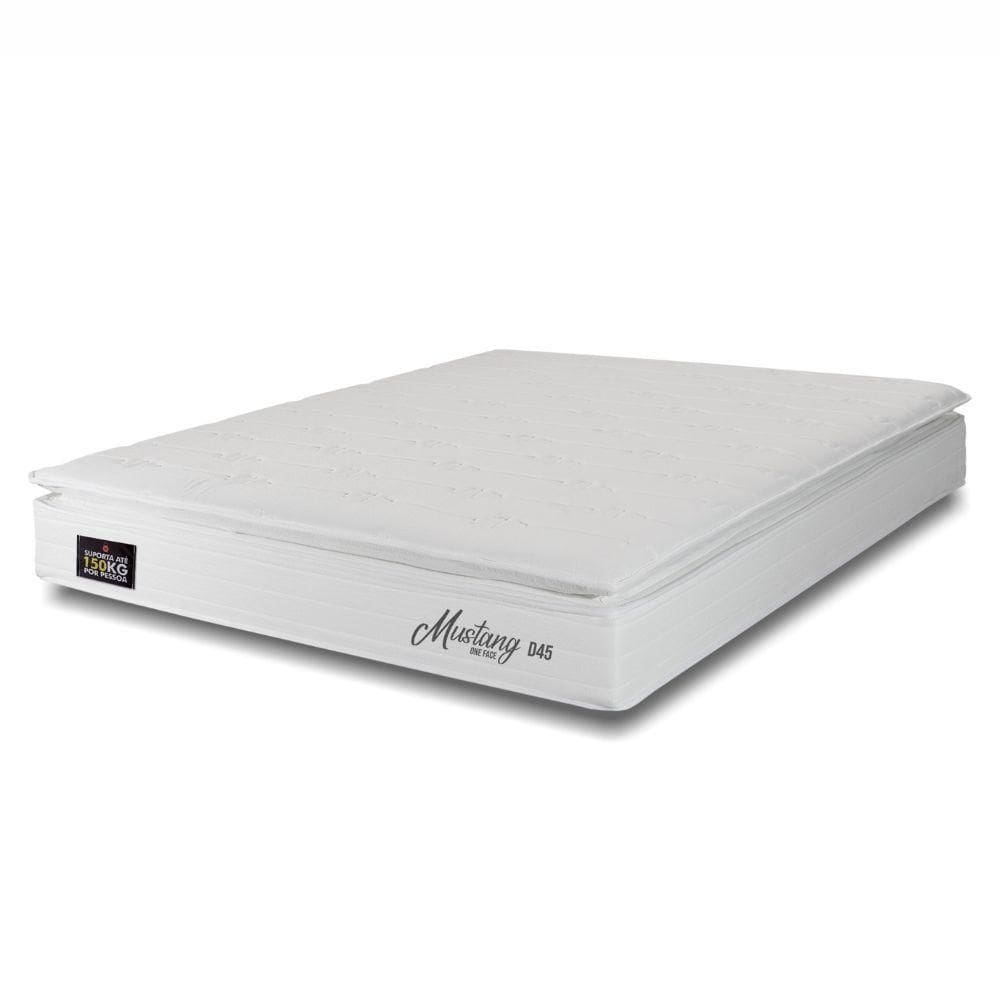 Colchão Casal Hellen Mustang One Face D45 1,38x1,88x0,30 Branco