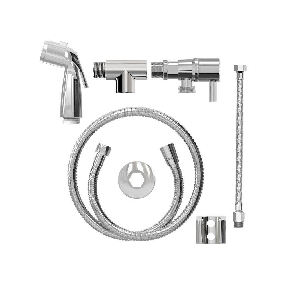 Ducha Higiênica Censi Luxo Com Conexão Em T Para Caixa Acoplada Cromadaa