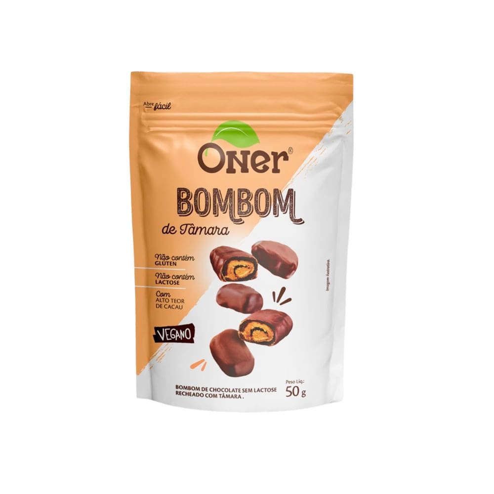 Bombom Oner Sabor Tâmara Vegano 50G