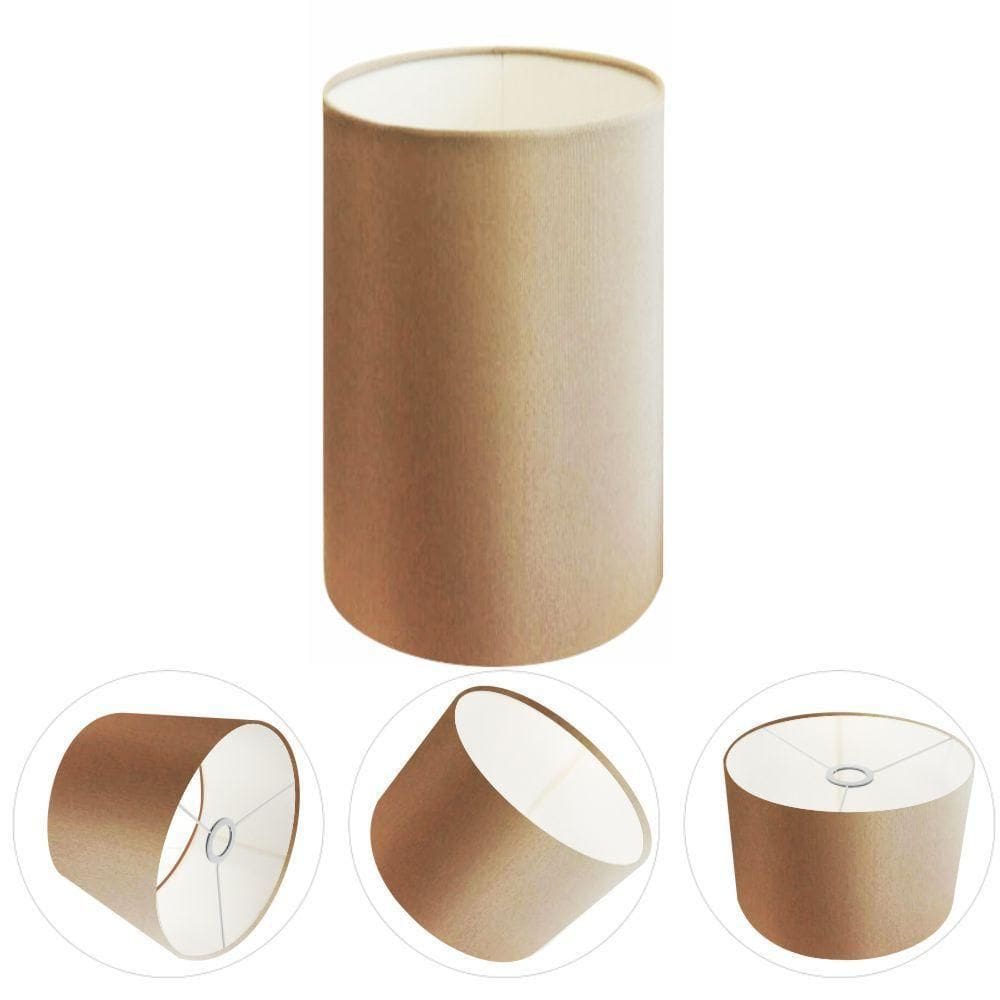 Cúpula Abajur Cilíndrica Cp-7002 ø13x30cm Palha