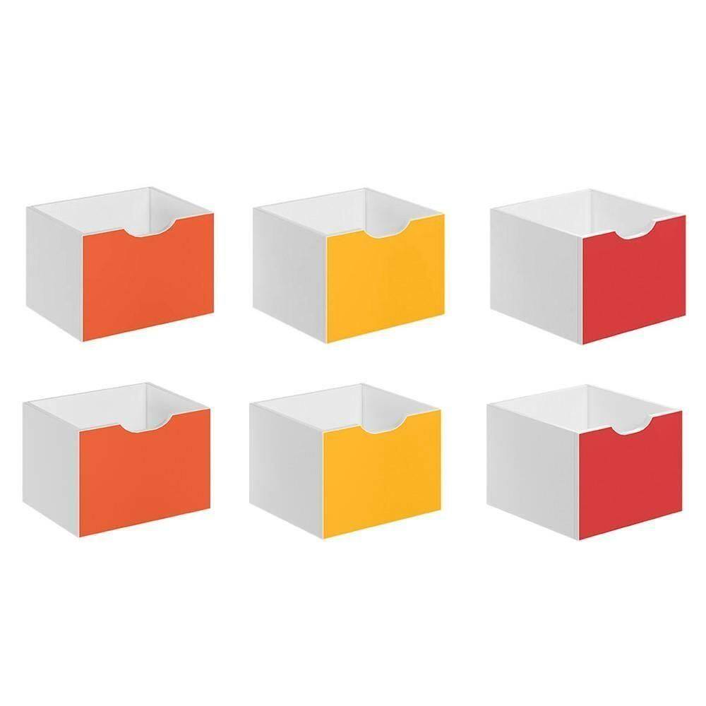 Kit 6 Gavetas Para Nicho Organizador Q01 Colorido - Mpozenato